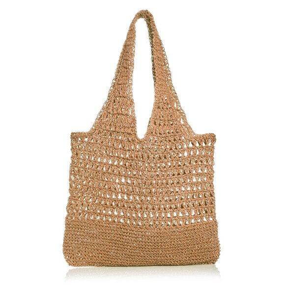 AQUA Crochet Tote - Natural - Picture 1 of 5